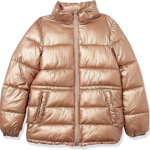 Amazon Essentials Womens Copper Heavy 2-Way Zipper Puffer Coat Medium - Picture 1 of 7